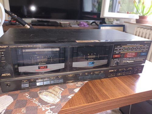 Sharp w500 doppel tapedeck - rt-w500,