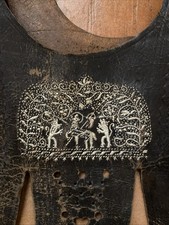 Alte Federkiel gestickte Trachten Hosenträger