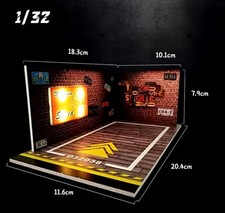 Diorama Display 1:24 1:32 1:43 1:64 Auto Car Garage Parking Modellauto LED