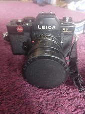 Leica R3 Kamera mit Leitz Wetzlar Makro Elmarit-r Objektiv und Original Leica Etui
