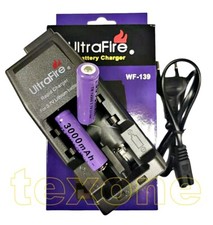 2X Akku 14500 3000mAh Wiederaufladbar Batterien +2 Slot Ladegerät 3,6-4,2V 400mA