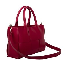 Henkeltasche Tasche Leder Rot