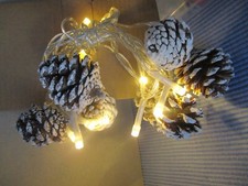 Lichterkette LED Tannenzapfen Dekoration