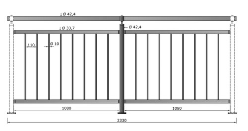 Geländer edelstahl v2a für - geländer,