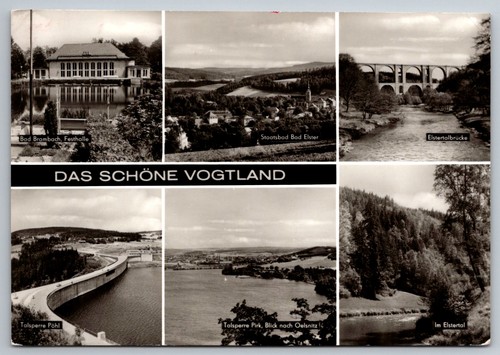 Postkarte vogtland festhalle - postkarte,