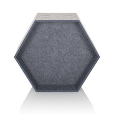 hjh OFFICE FLEXMIUT STORE B PET Trennelement Schallabsorber Büro grau