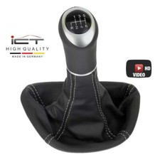 ICT Schaltknauf Schaltsack für Mercedes W639 Vito Viano Naht silber Leder B66