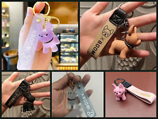 Französische Bulldogge Hund Schlüsselanhänger inkl. Schlüsselband - viele Farben