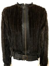 Nerzjacke gestrickt/PelzJacke Modern/Vison Gestrickte Nerzjacke