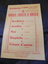 " Partitur 5 Danses Duette Aus