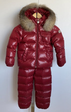 Moncler Schneeanzug Gr. 112, 5 Jahre, rot, zweiteilig