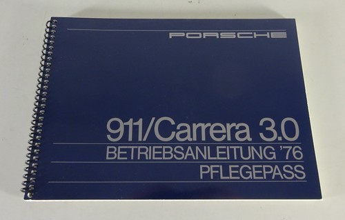 Betriebsanleitung porsche 911 - betriebsanleitung,