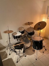 Schlagzeug Tama Imperialstar 20" 5pcs Komplettset Black + Hocker