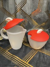 Tupperware - Moments  - Zucker- und Sahne-Genuss - 340 & 350 ml - Rot - Neu