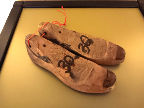 Paar sehr alte - , schuhleisten