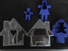 Tupperware Plätzchen Quintett Ausstechformen Plätzchenformen 5-tlg