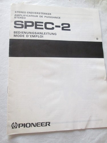 Original pioneer spec - original,