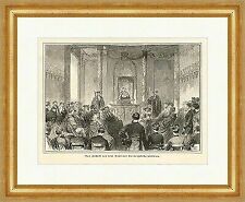 Der Festakt beim Berliner Univeritätsjubiläum Rednerpult Rede Holzstich E 2409