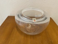 Holmegaard Glasvase,Höhe 12,5cm,Durchm.18cm