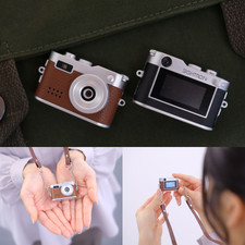 SIGHTRON Mini Digital Toy Camera "Cookie" Echtleder Design Chocolate/Black