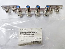 DUR-line Erdungsblock 4-Fach aus Guss