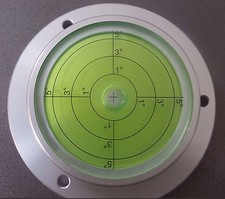 Dosenlibelle,Geflanschte Große Metall Wasserwaage Luftblase 100mm Durchmesser