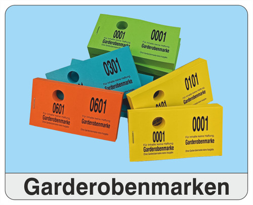 1000 garderobenmarken 8 - 1000, █►8