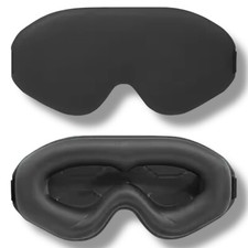 Schlafmaske 3D Schwarz Augenmaske Schlafbrille Lichtblocker Reise Damen Herren