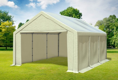 Partyzelt 4x6m beige - partyzelt,