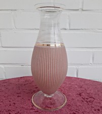 Schöne  große traumhafte Glas Vase aus den 50er/60er ca. D 9,5 cm H 25,5 cm