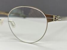 ic Berlin Brille Herren Damen Gold matt bronze Panto Sandra S. groß L  NP:499€