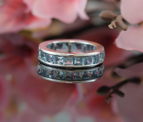 Aquamarin memory ring - aquamarin, 750er