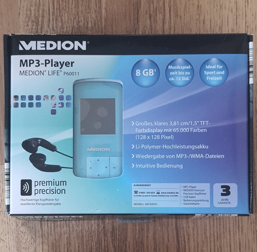 Medion life p60011 mp3 - p60011, mp3-player