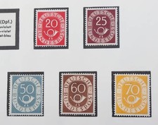 Bund 1949 bis 1974 postfrische Sammlung mit vielen Spitzen 25 bis 70 Pf Posthorn