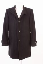 JOOP! Herren Mantel Wollmantel Gr. 50 mit Wolle Kaschmir Cashmere Schwarz