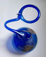 Rosenvase, Blumenvase - blau -