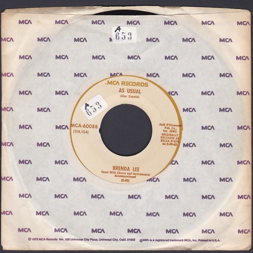 Brenda lee usual mca 1965 - brenda,