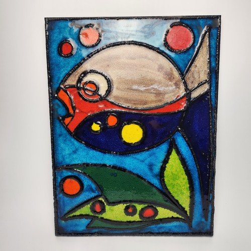 Keramik wandbild fisch mid - wandbild,