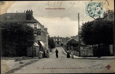 Ak Villiers sur Marne Val de Marne, Rue de la Station - 2601389