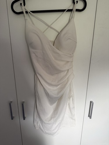 Weisses rückenfreies kleid - weisses,