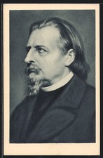 Ansichtskarte Karl Gutzkow mit Spitzbart 