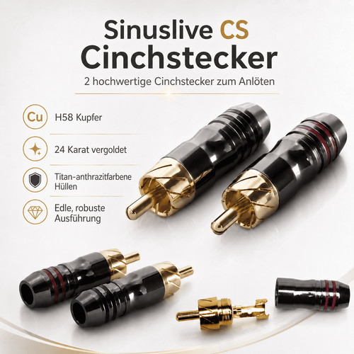 Sinuslive cinchstecker 1 - sinuslive,