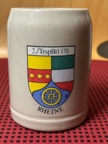 Bundeswehr tonkrug mit wappen - tonkrug,