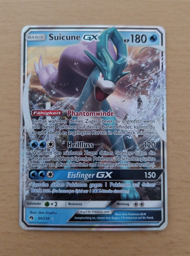 Suicune 214 pokemon - 60/214, tcg