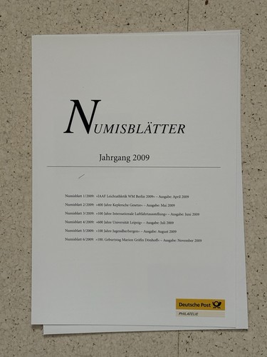 Numisblätter brd 1997 2011 - numisblätter,