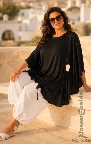 Lagenlook poncho tunika - lagenlook,