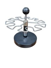 Antiker Retro Stempelständer XXL Metall Stempel-Karussell für 10 Stempel-Rondell