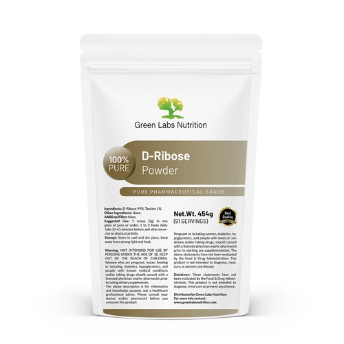 Ribose pulver hochrein - –,