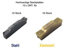 10 x Stechdrehplatten