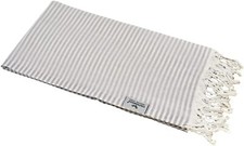 Hamamtuch fouta streifen grau - hamamtuch,